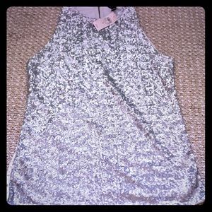 Ann Taylor Sequin Top